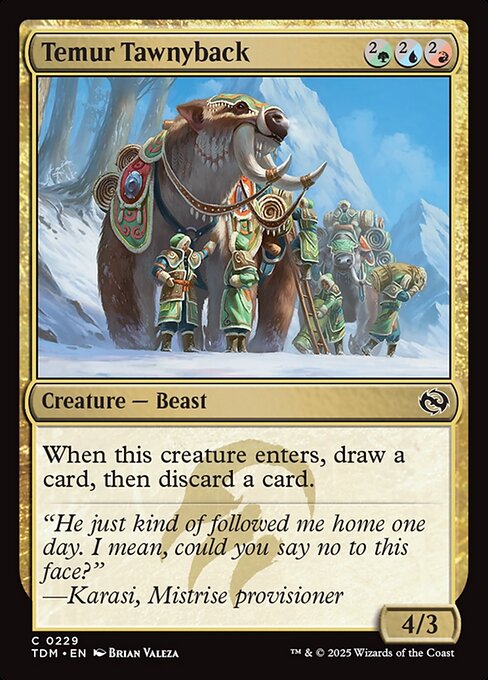 Temur Tawnyback - 229 (Normal) Near Mint_Non-Foil