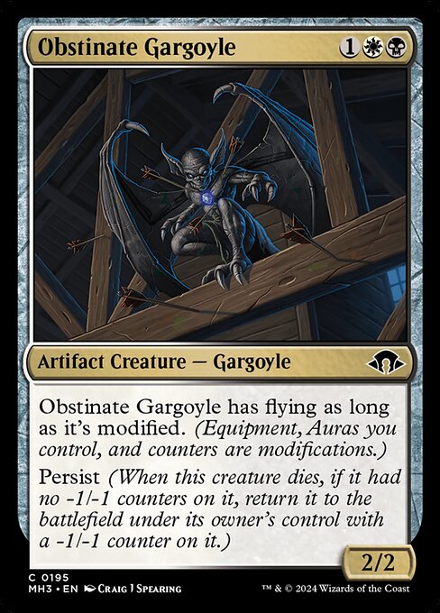 Obstinate Gargoyle - 195 (Normal) Near Mint_Non-Foil