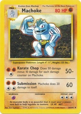 Machoke - 034/102 (Non-Foil)