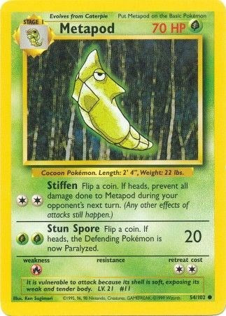 Metapod - 054/102 (Non-Foil)
