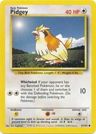 Pidgey - 057/102 (Non-Foil)