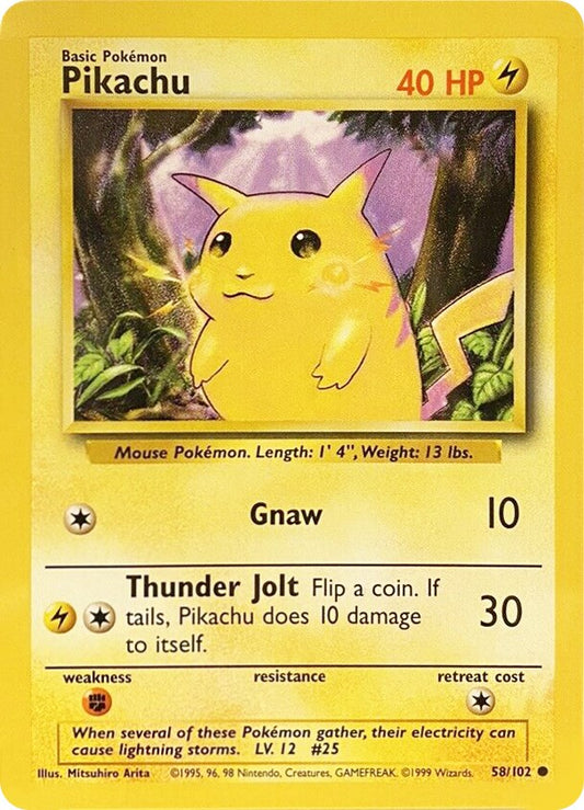 Pikachu - 058/102 (Non-Foil)