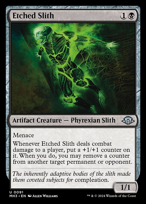 Etched Slith - 91 (Normal) Near Mint_Non-Foil