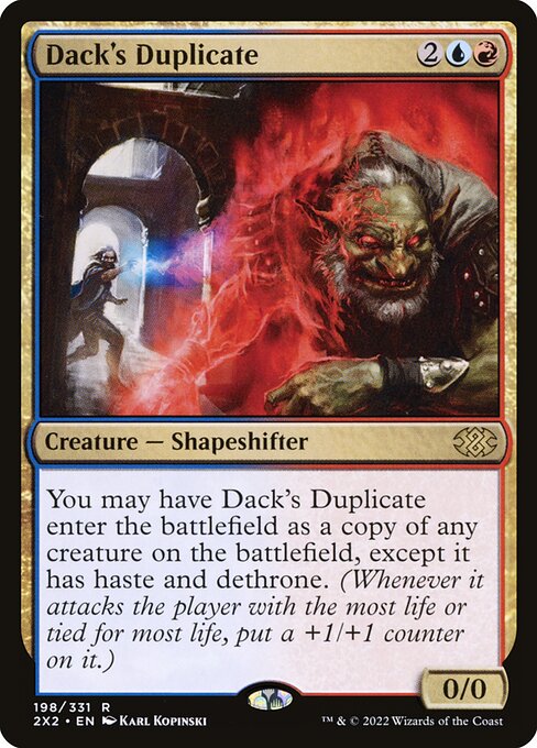 Dack's Duplicate 2X2 #198 Foil