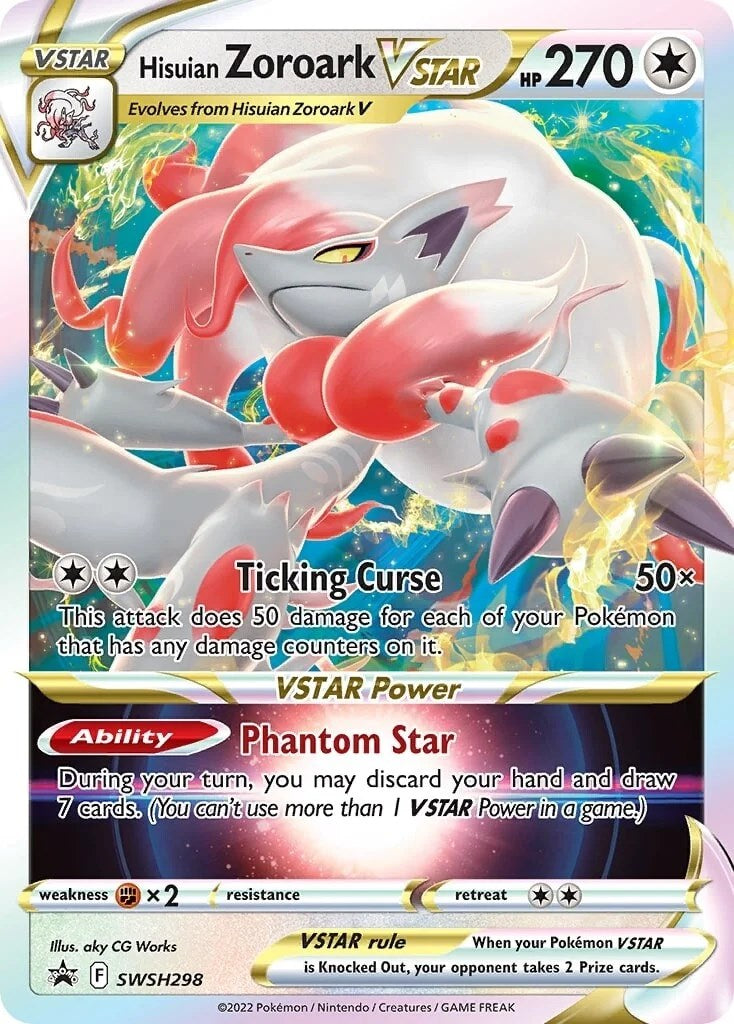 Hisuian Zoroark VSTAR - SWSH298 Holo