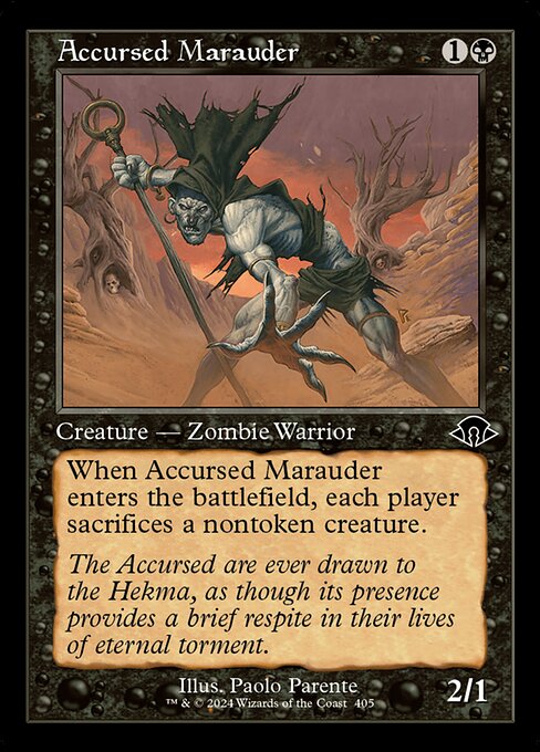 Accursed Marauder Retro - 405 (Foil) Near Mint_Foil