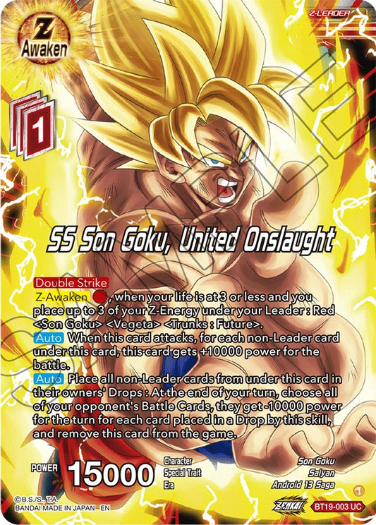 SS Son Goku, United Onslaught - BT19-003 (Normal) Near Mint_Normal