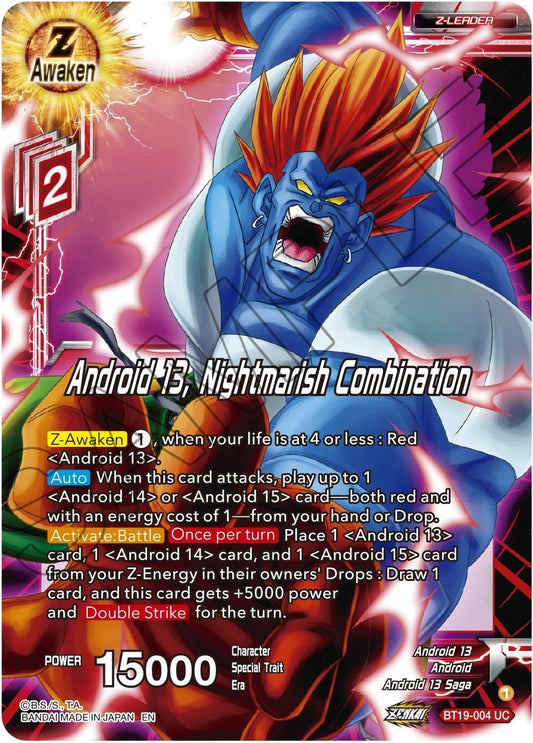 Android 13, Nightmarish Combination - BT19-004 (Normal) Near Mint_Normal