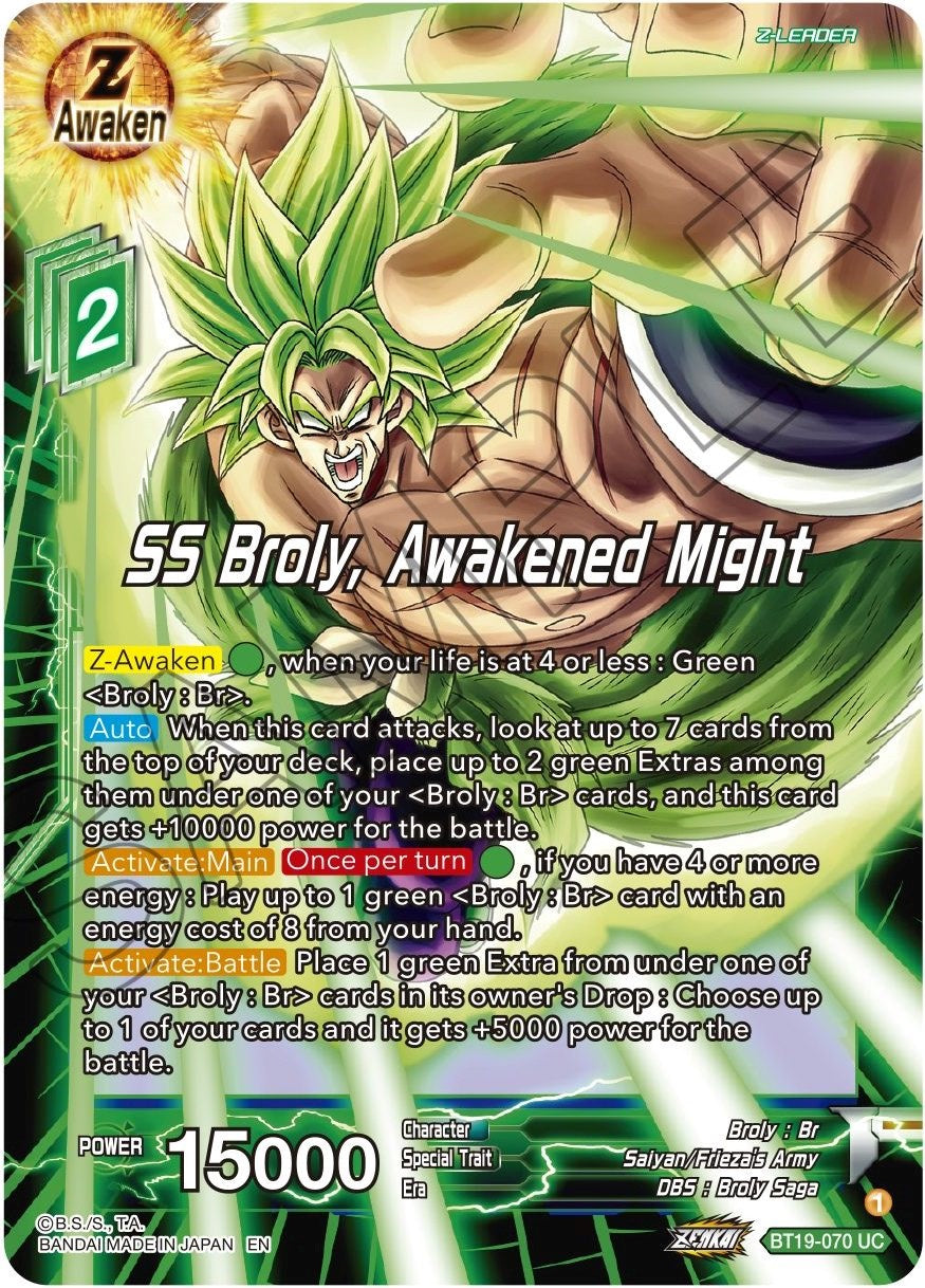 SS Broly, Awakened Might - BT19-070 (Normal) Near Mint_Normal