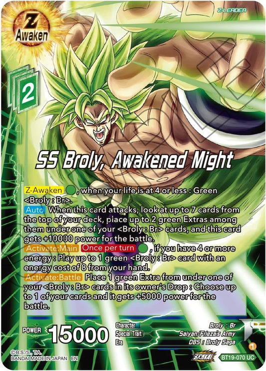 SS Broly, Awakened Might - BT19-070 (Normal) Near Mint_Normal