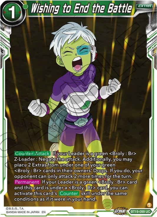 Wishing to End the Battle - BT19-099 (Normal) Near Mint_Normal