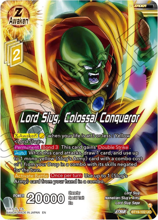 Lord Slug, Colossal Conqueror - BT19-102 (Normal) Near Mint_Normal