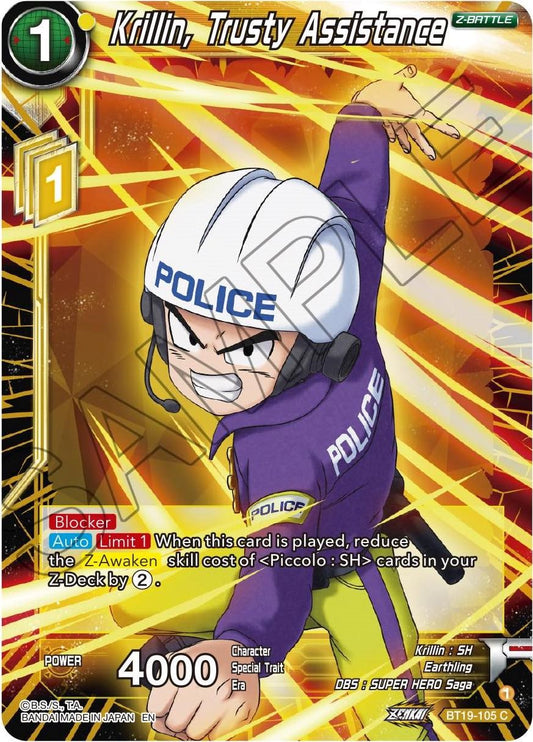 Krillin, Trusty Assistance - BT19-105 (Normal) Near Mint_Normal