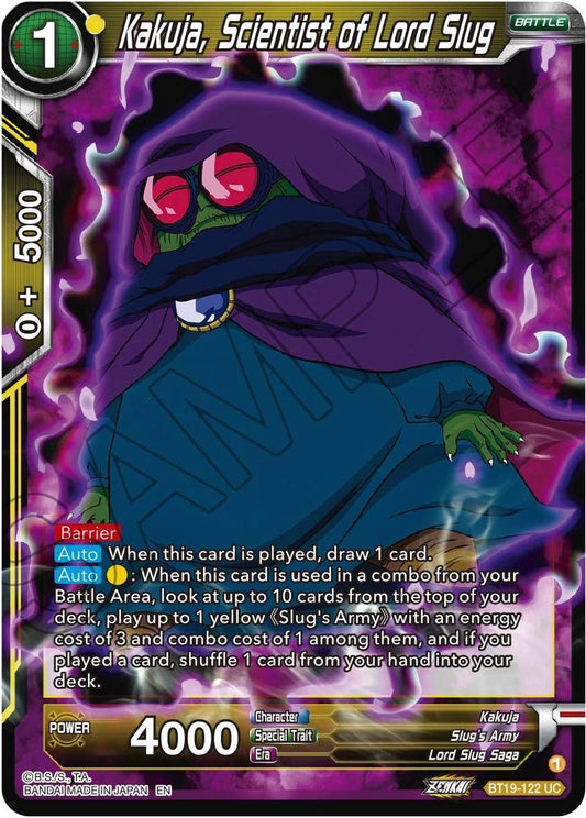 Kakuja, Scientist of Lord Slug - BT19-122 (Normal) Near Mint_Normal