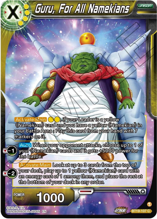 Guru, For All Namekians - BT19-107 (Normal) Near Mint_Normal