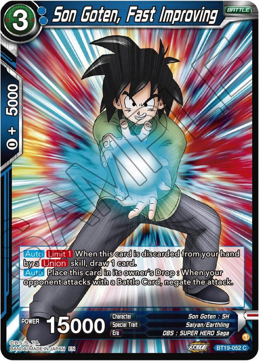 Son Goten, Fast Improving - BT19-052 (Normal) Near Mint_Normal