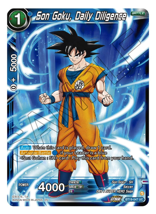 Son Goku, Daily Diligence - BT19-047 (Normal) Near Mint_Normal