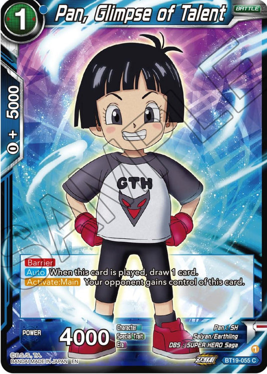 Pan, Glimpse of Talent - BT19-055 (Normal) Near Mint_Normal