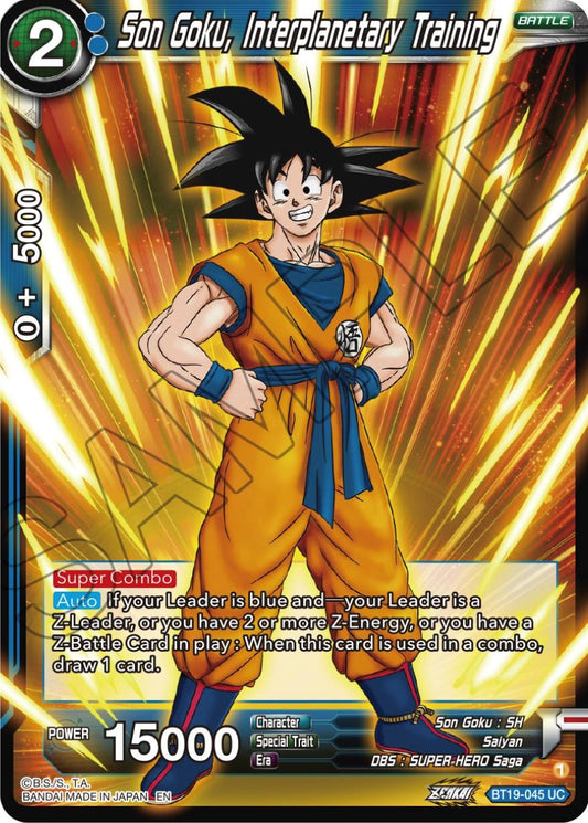 Son Goku, Interplanitary Training - BT19-045 (Normal) Near Mint_Normal