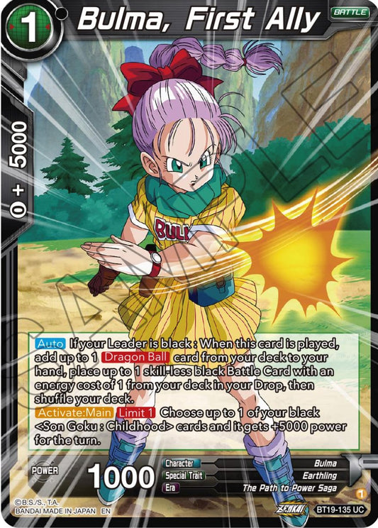 Bulma, First Ally - BT19-135 (Normal) Near Mint_Normal