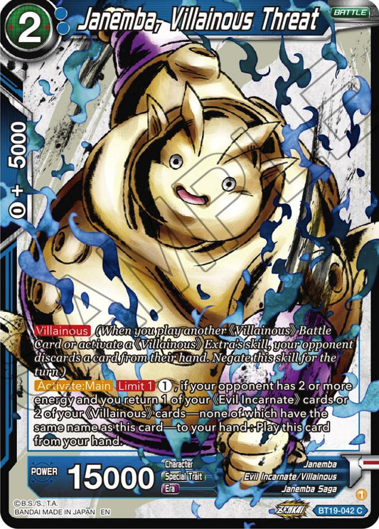 Janemba, Villainous Threat - BT19-042 (Normal) Near Mint_Normal