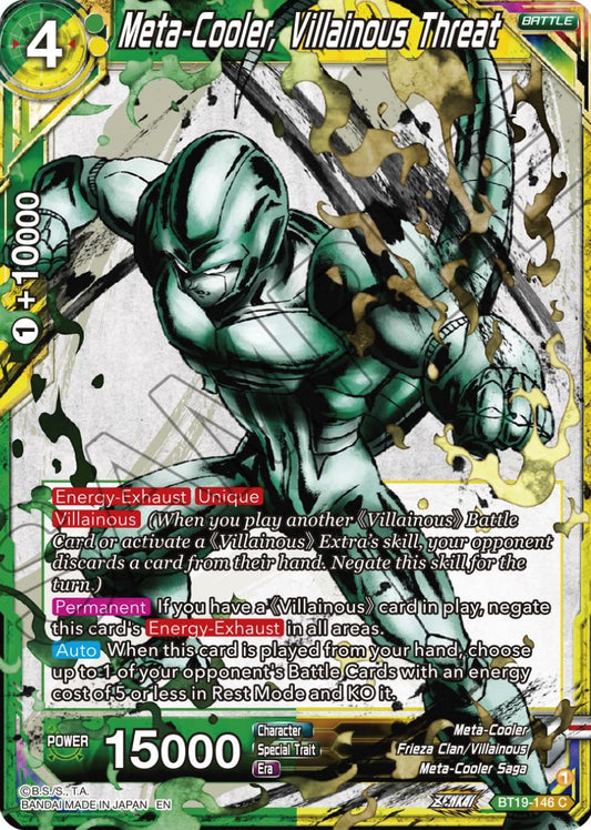 Meta-Cooler, Villainous Threat - BT19-146 (Normal) Near Mint_Normal