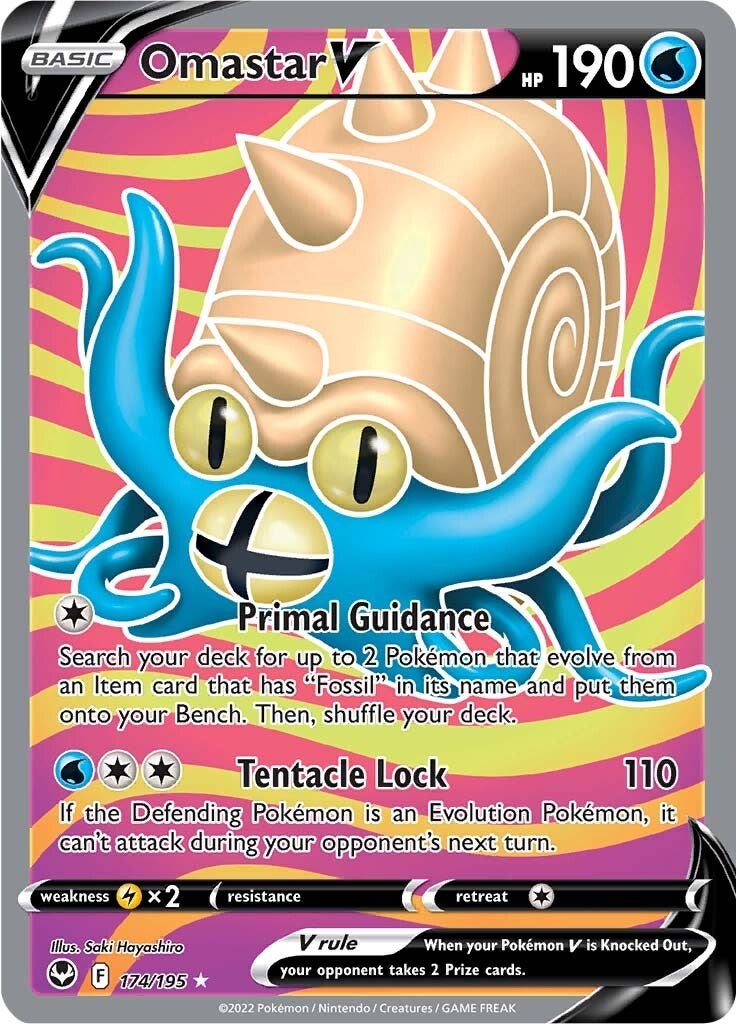 Omastar V (Full Art) - 174/195 (Holo)