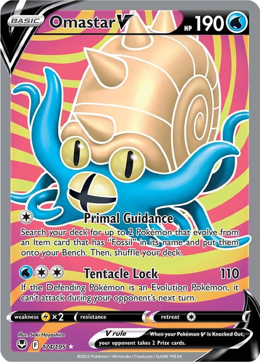 Omastar V (Full Art) - 174/195 (Holo)
