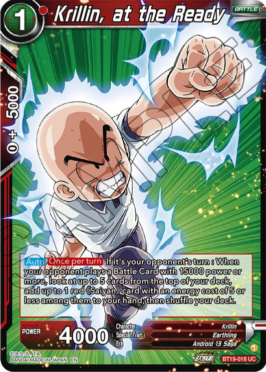 Krillin, at the Ready - BT19-018 (Normal) Near Mint_Normal