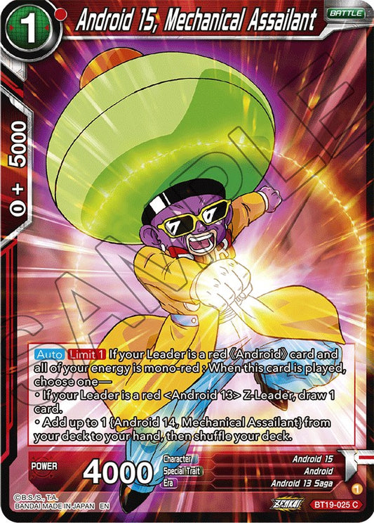 Android 15, Mechanical Assailant - BT19-025 (Normal) Near Mint_Normal
