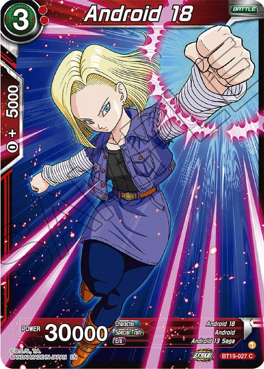 Android 18 - BT19-027 (Normal) Near Mint_Normal