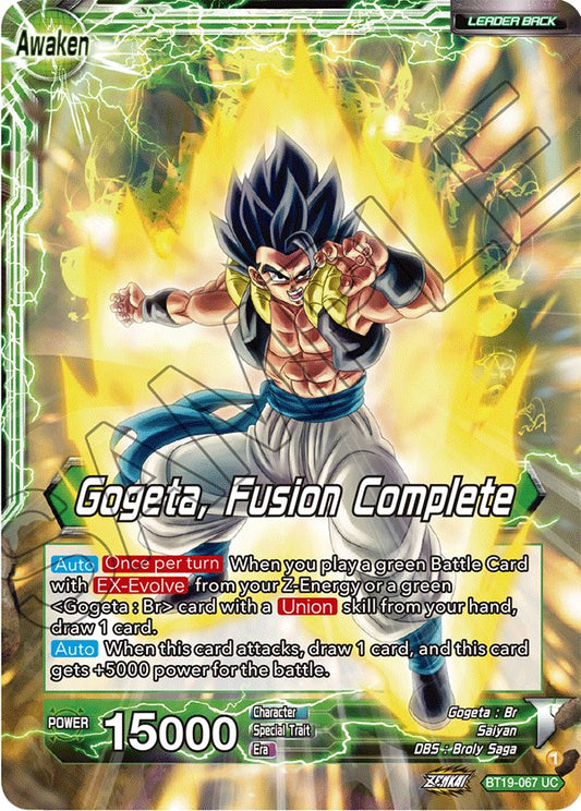 Veku // Gogeta, Fusion Complete - BT19-067 (Normal) Near Mint_Normal