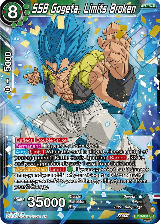 SSB Gogeta, Limits Broken - BT19-084 (Foil) Near Mint_Foil