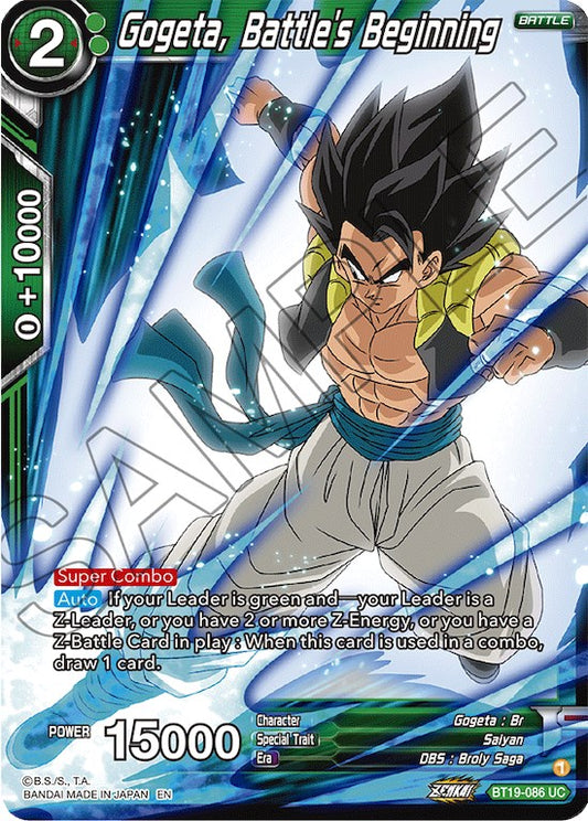 Gogeta, Battle's Beginning - BT19-086 (Normal) Near Mint_Normal