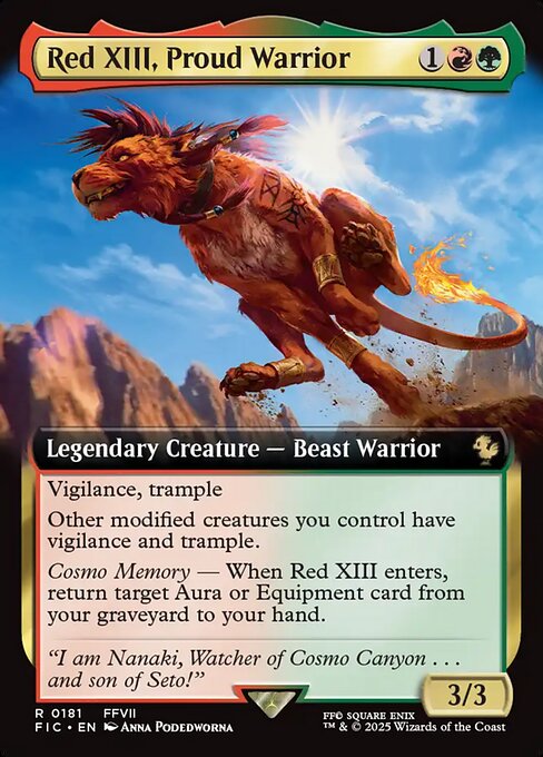 Red XIII, Proud Warrior - 181 (Normal) Near Mint_Non-Foil