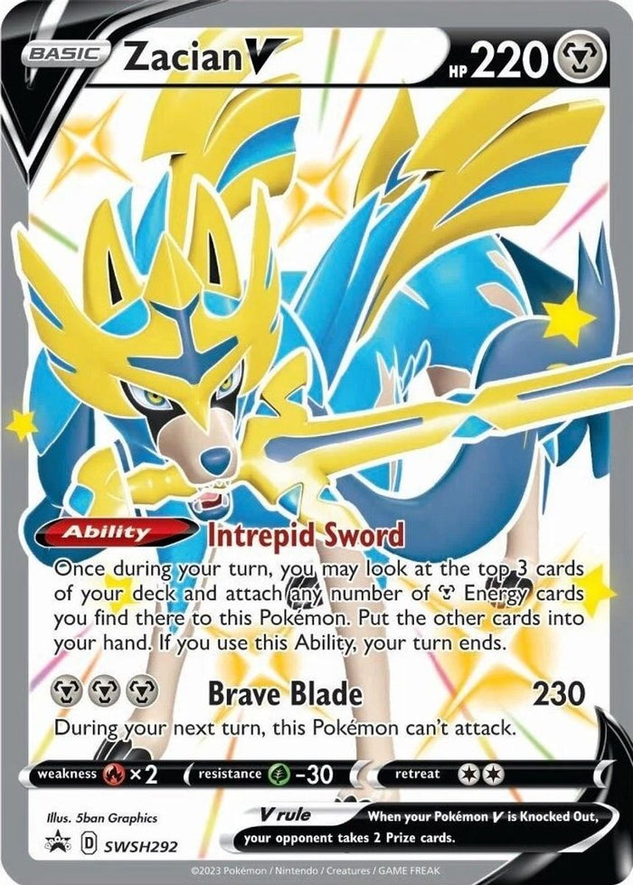 Zacian V (Shiny) - SWSH292 - SWSH292 (Holo)