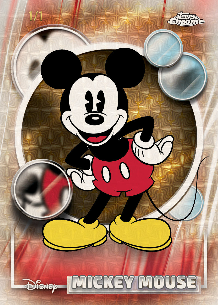 2026 Topps Chrome Disney Mickey Mouse card preview