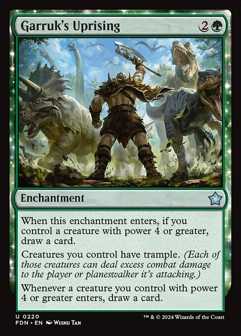 Garruk's Uprising (Non Foil) near_mint