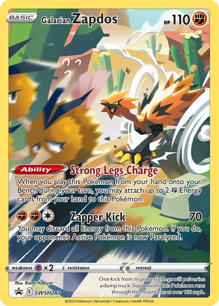 Galarian Zapdos - SWSH283 – SWSH: Sword & Shield Promo Cards