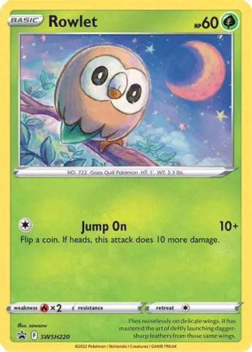 Rowlet - SWSH220 (Cosmos Holo) - SWSH220 (Holo)