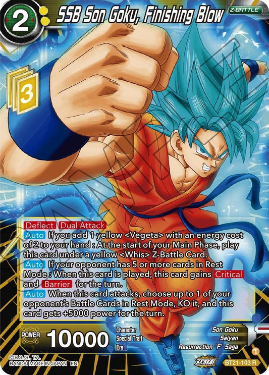 SSB Son Goku, Finishing Blow - BT21-103 (Normal) Near Mint_Normal