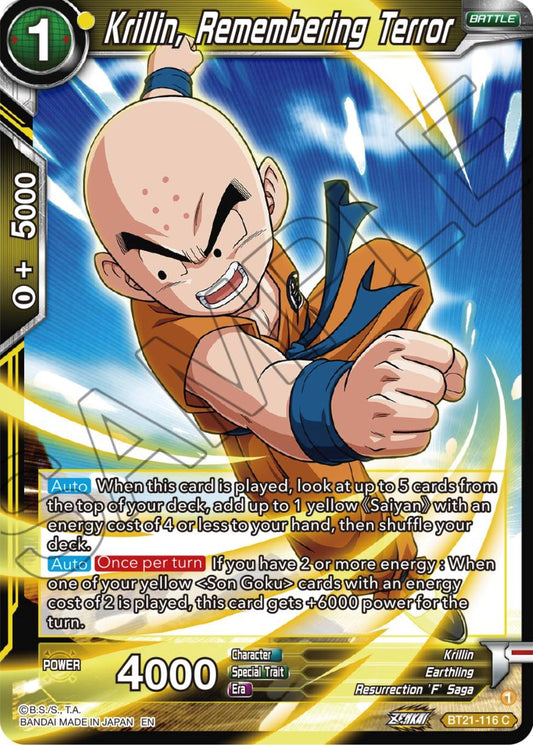 Krillin, Remembering Terror - BT21-116 (Normal) Near Mint_Normal