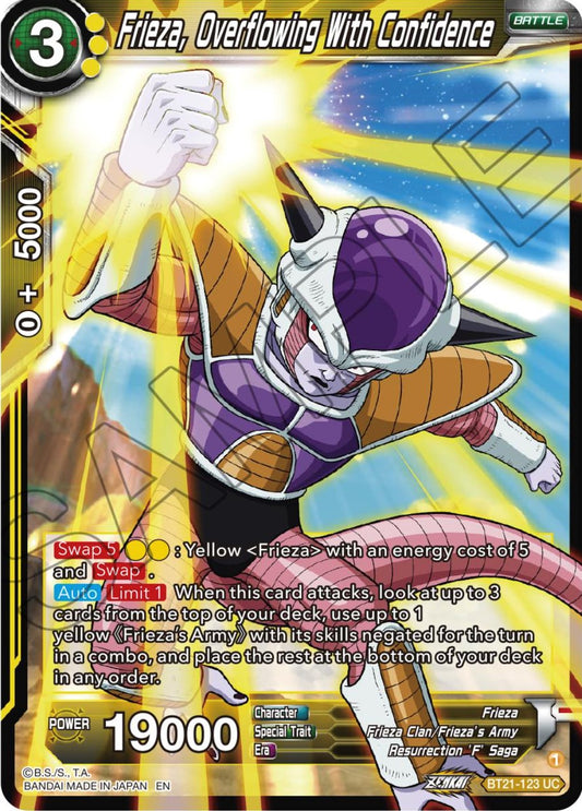 Frieza, Overflowing With Confidence - BT21-123 (Normal) Near Mint_Normal