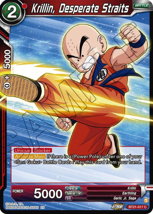 Krillin, Desperate Straits - BT21-017 (Foil) Near Mint_Foil