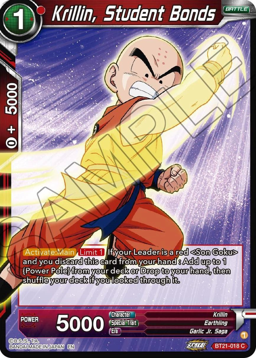 Krillin, Student Bonds - BT21-018 (Normal) Near Mint_Normal