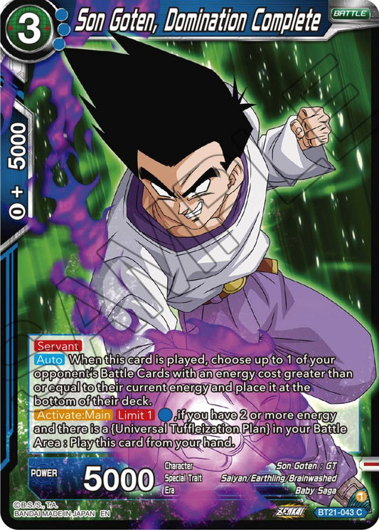 Son Goten, Domination Complete - BT21-043 (Normal) Near Mint_Normal