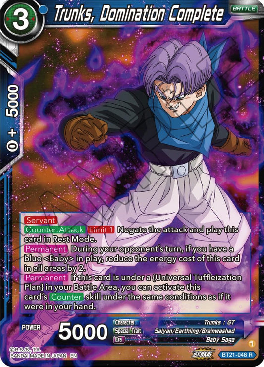 Trunks, Domination Complete - BT21-048 (Normal) Near Mint_Normal