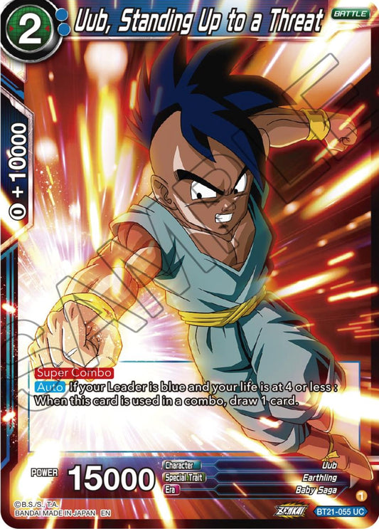 Uub, Standing Up to a Threat - BT21-055 (Normal) Near Mint_Normal