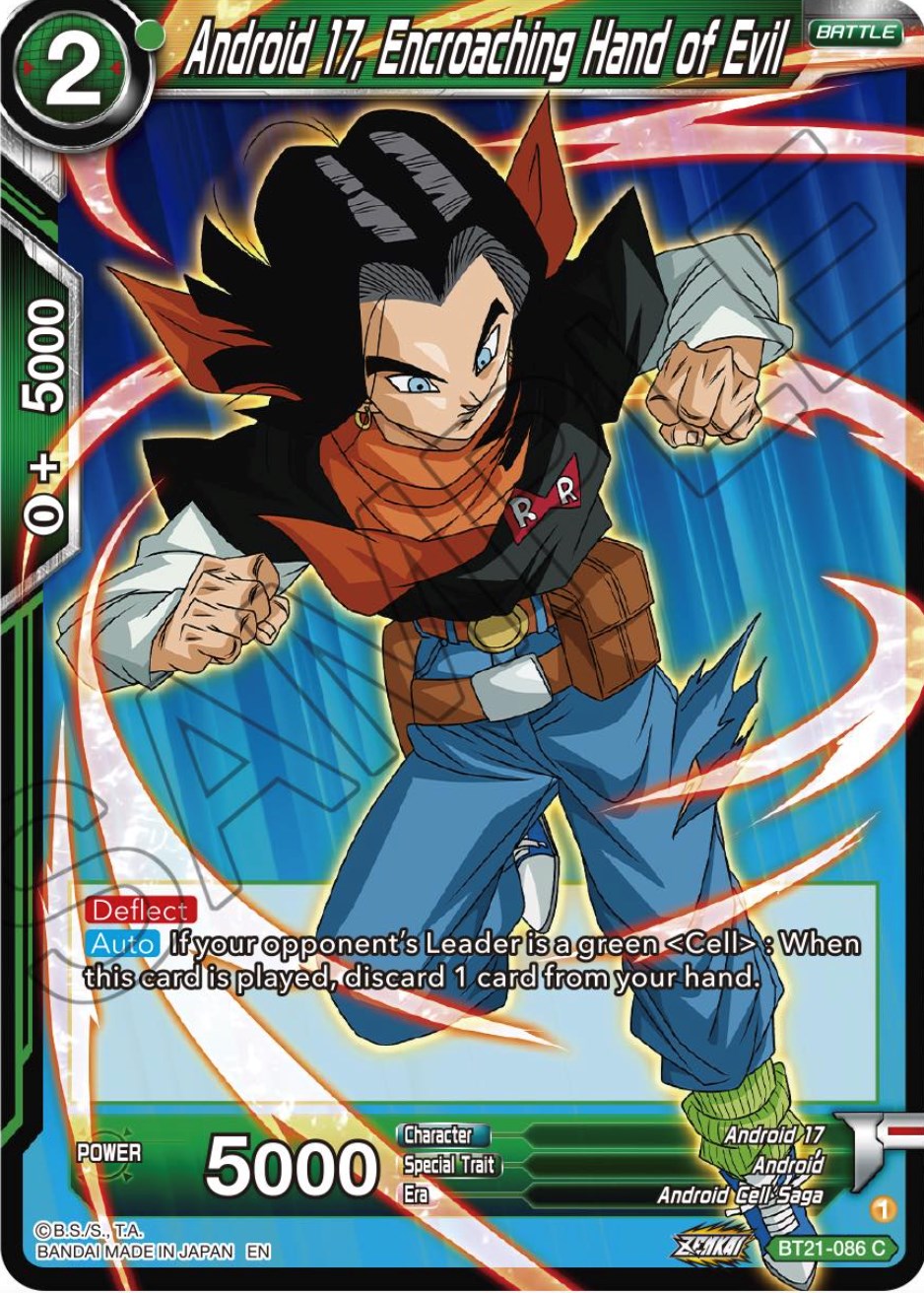 Android 17, Encroaching Hand of Evil - BT21-086 (Normal) Near Mint_Normal