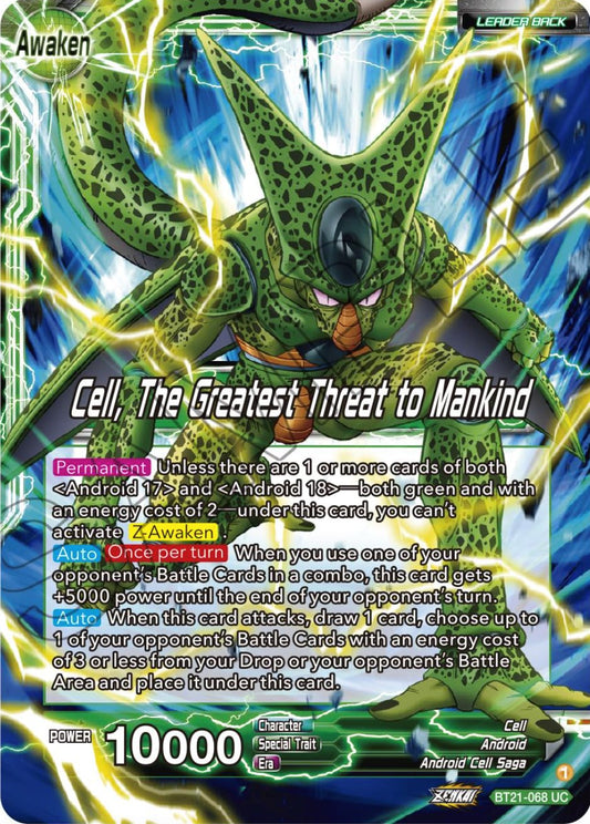 Cell // Cell, The Greatest Threat to Mankind - BT21-068 (Normal) Near Mint_Normal